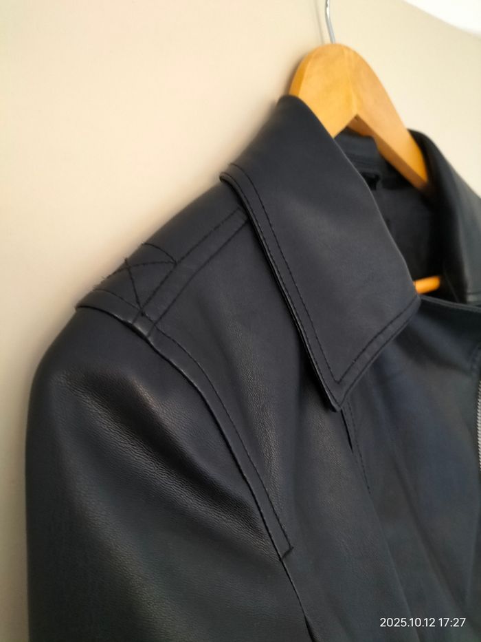 Veste simili cuir noir - photo numéro 5