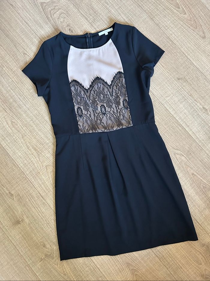Robe noire et beige à manches courtes An’ge taille 1 jamais portée - photo numéro 7