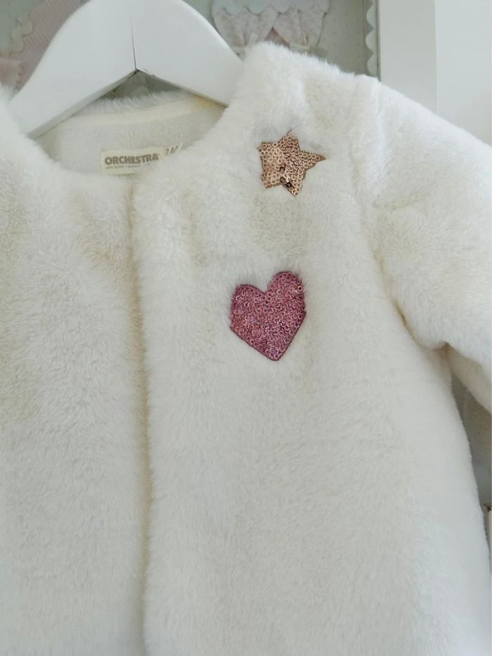 Verre / boléro fourrure cœur - photo numéro 2