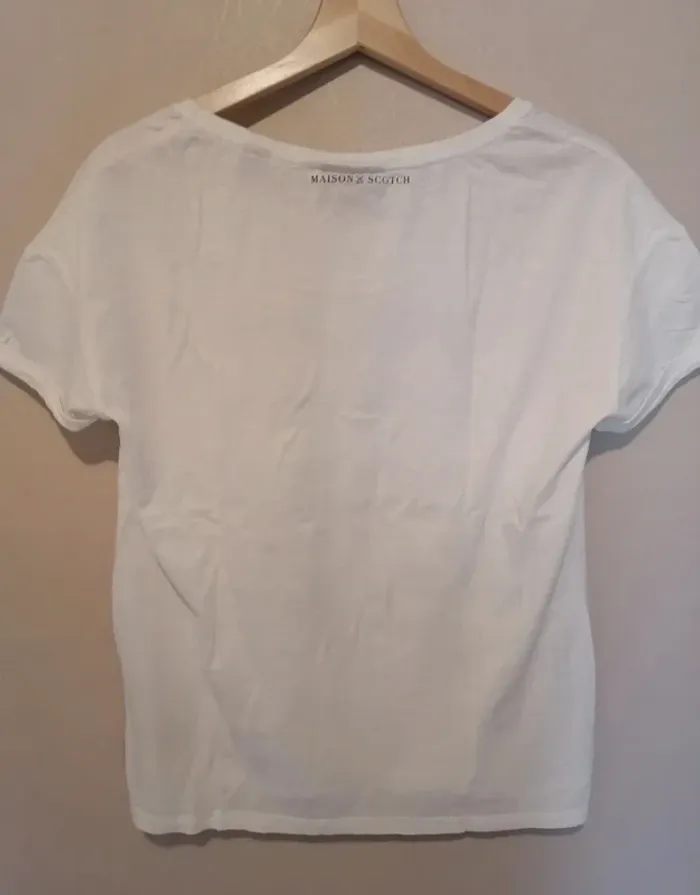 🤩 Superbe tee-shirt Maison Scotch 😎 taille S ou 36/38 - photo numéro 3