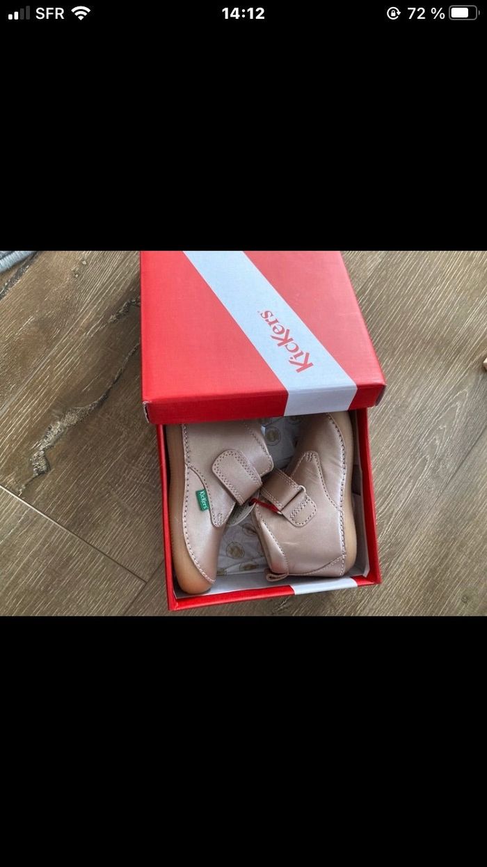 Kickers rose métal taille 23 - photo numéro 5
