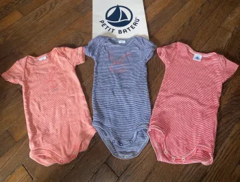 lot body Petit Bateau 6 mois