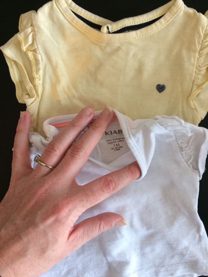 Lot de 2 t shirts 1 mois - photo numéro 2