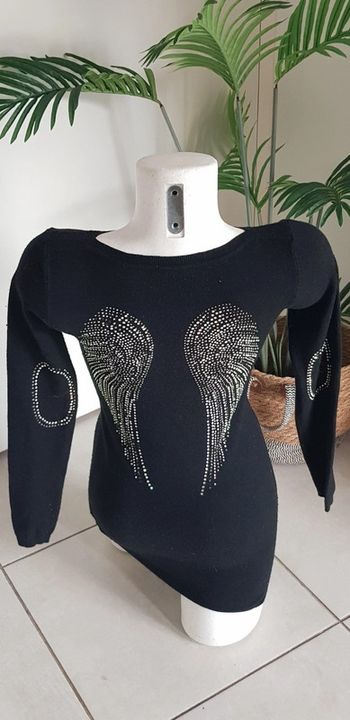 Pull tunique strass