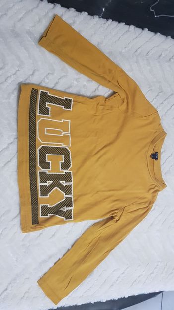 T-shirt a manche longuemoutarde