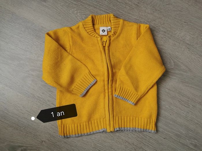 Gilet pull garçon 1 an - 12 mois