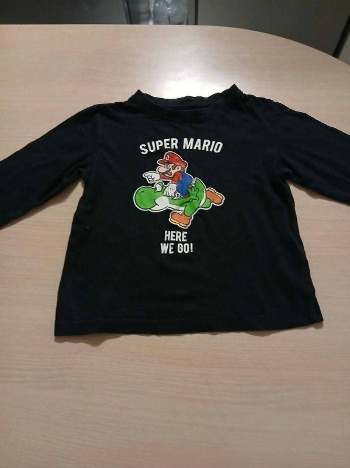 Pull fin en coton garcon taille 4 ans super mario - photo numéro 7