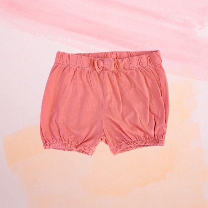Short en coton corail 24mois