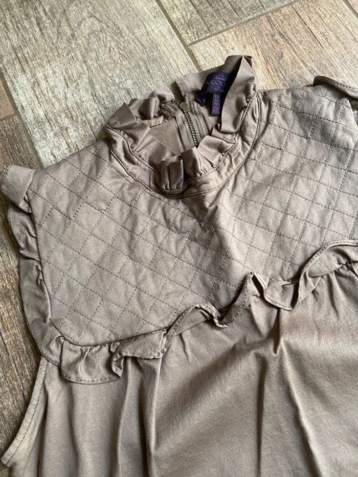 Top sans manches Zara vintage avec froufrous - photo numéro 2