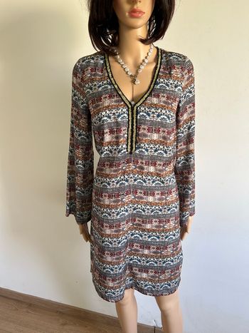Robe imprimée à manches longues Morgan taille 38 TBE