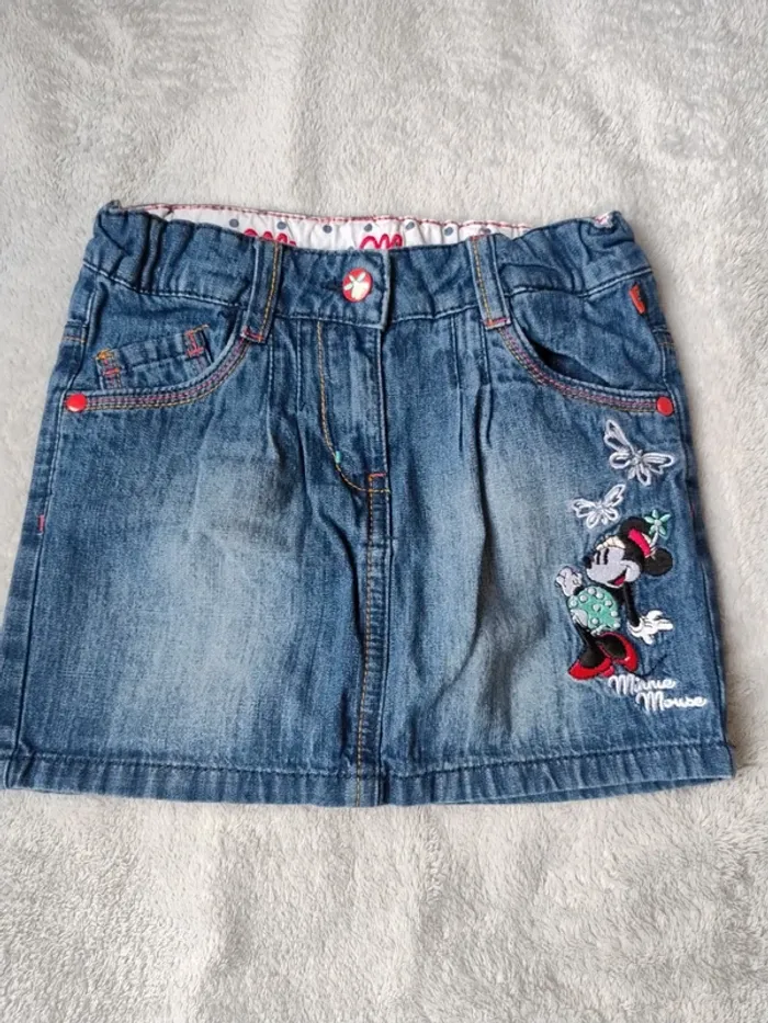 Jupe en jeans Minnie mouse en 100% coton