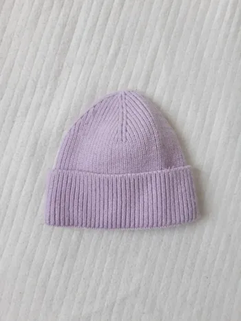 Bonnet côtelé lilas Kiabi 2/3 ans