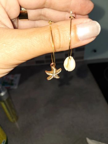 Boucles d'oreilles coquillage