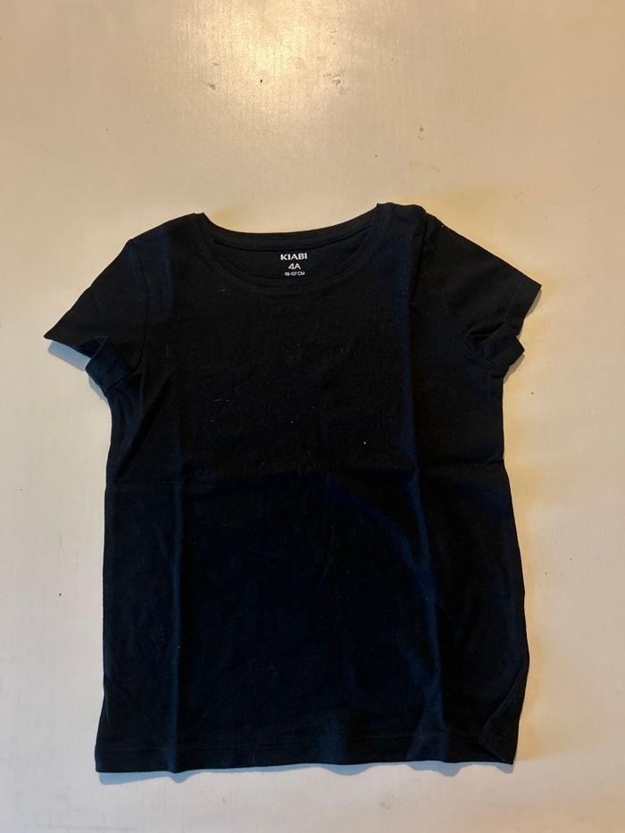 Tee-shirts noir Kiabi 4 ans