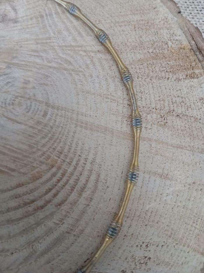 Collier élastique métal doré - photo numéro 5