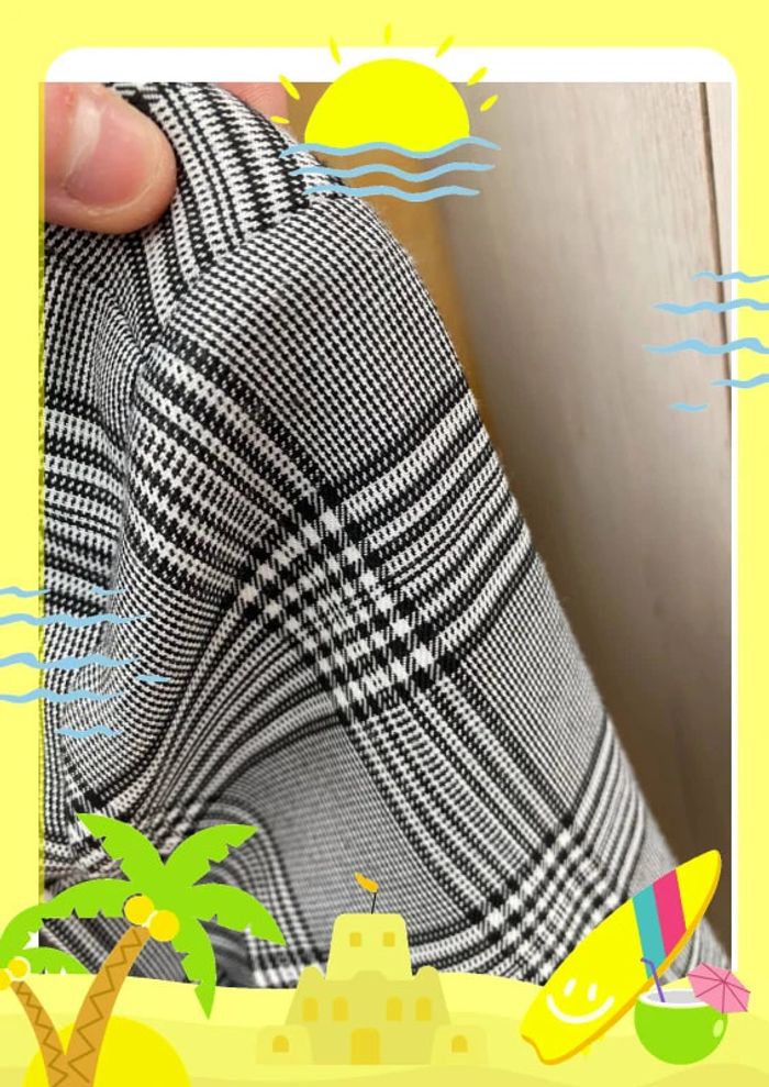 Blazer à carreaux avec boutons S 36 simplee shein - photo numéro 7