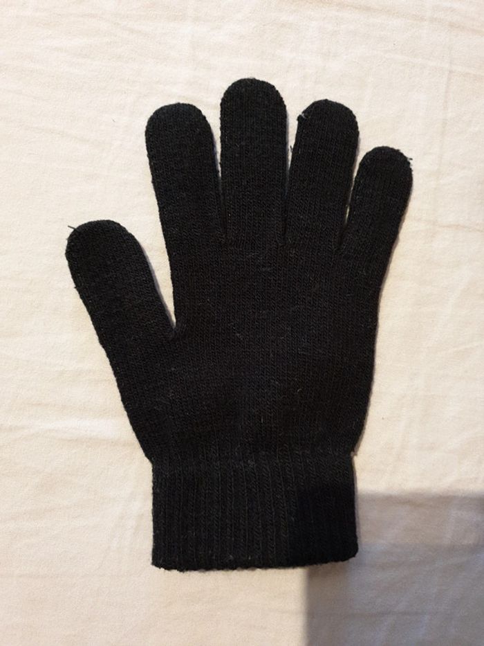 Paire de gants noire extensible enfant - photo numéro 5