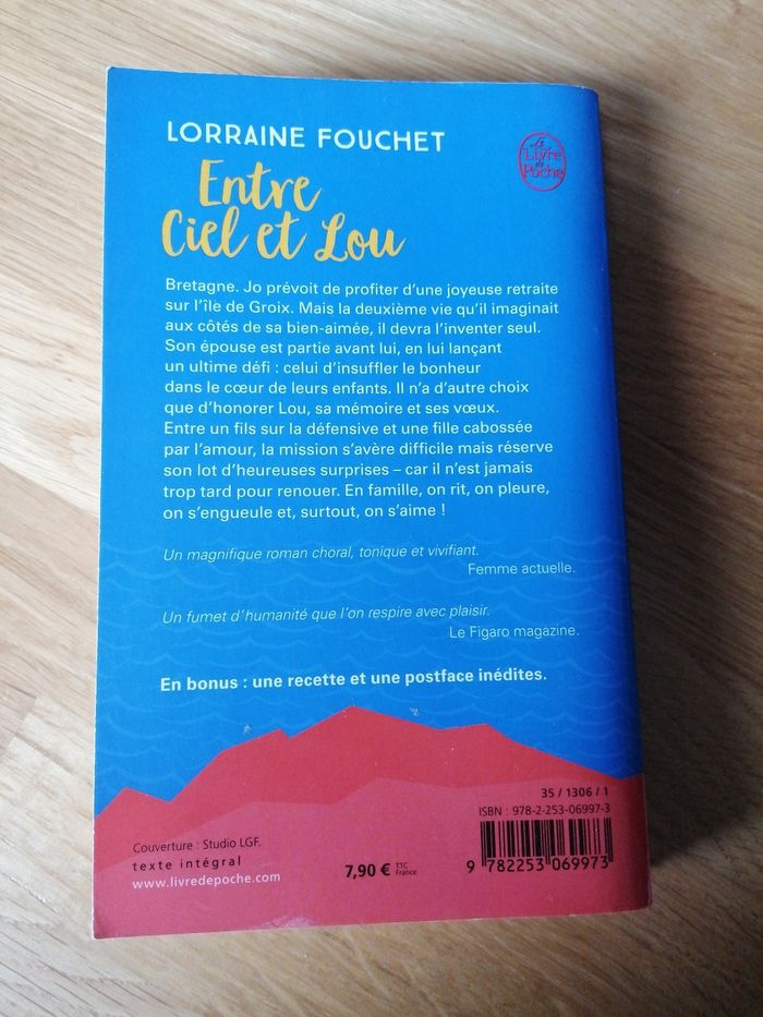 Livre Entre Ciel et Lou Lorraine Fouchet - photo numéro 2