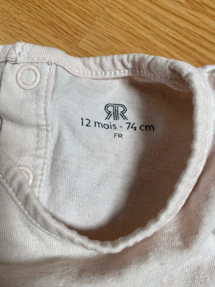 Lot 3 tshirts manches longues 12 mois - photo numéro 5
