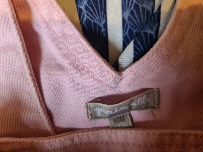 Lot 2 robes. 18 mois. Rose grain de blé. Grise Tim pouce. - photo numéro 4