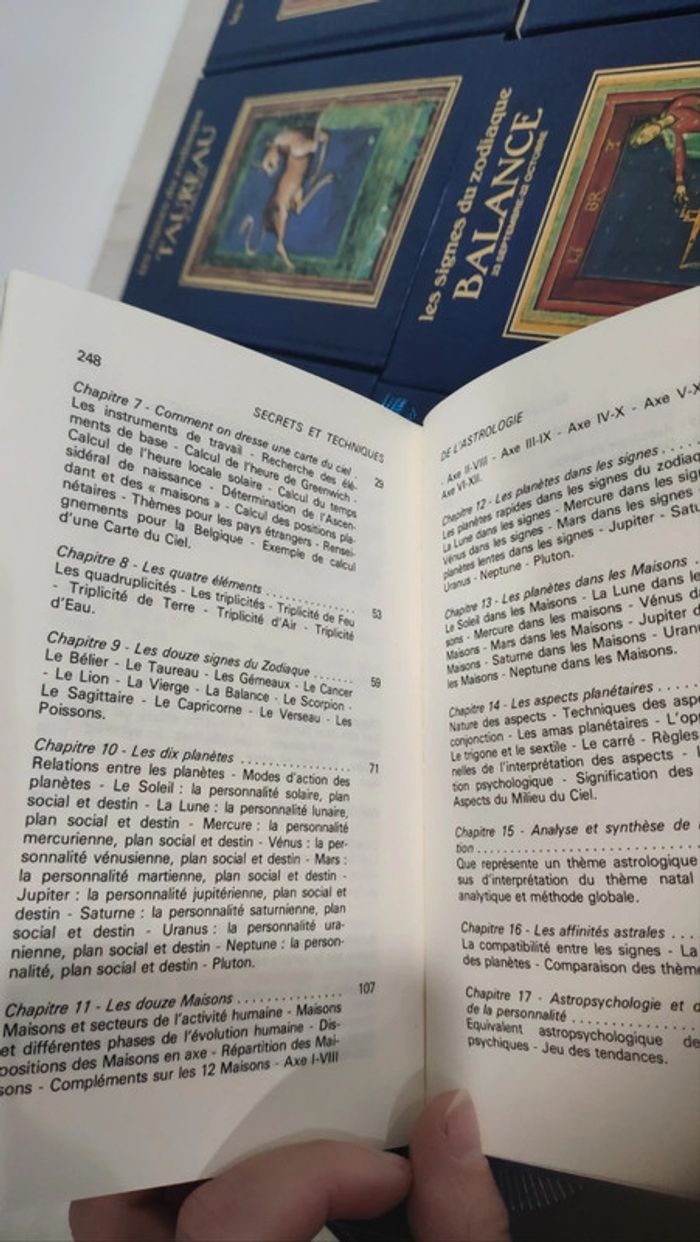Lot 14 livres astrologie secrets techniques Colombet signes zodiaque Curcio - photo numéro 12