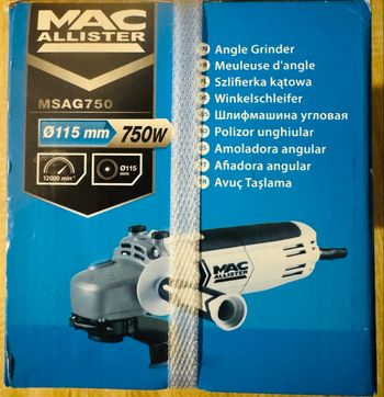 Meuleuse Mac Alister Totalement neuve .
