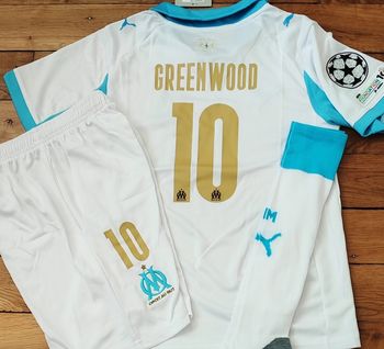 Maillot Marseille football taille 14 modèle Greenwood blanc domicile