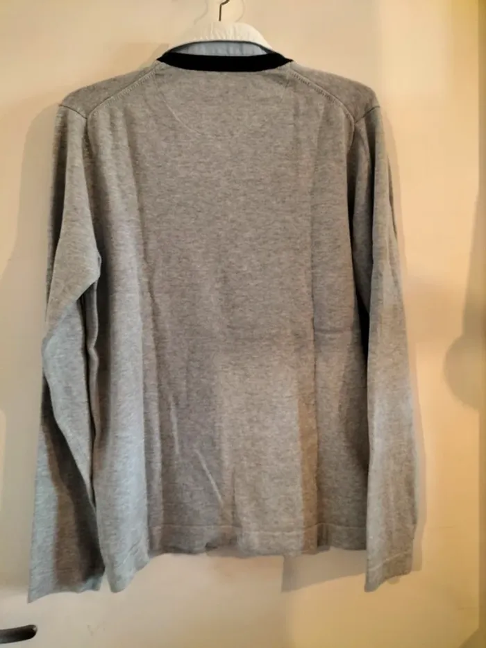 Pull avec empiècement chemise - photo numéro 3