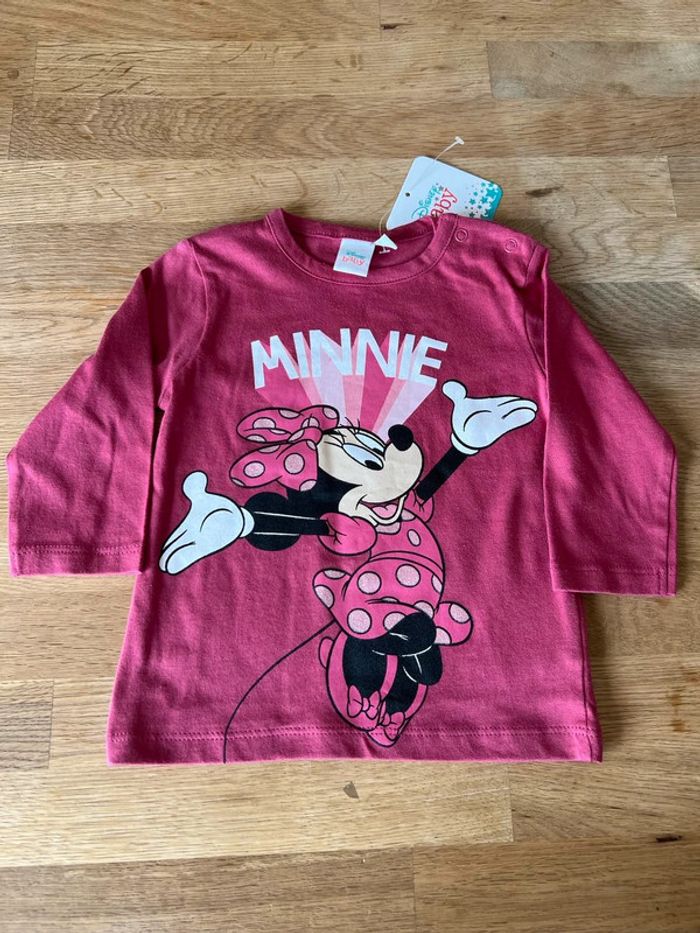 tee shirt manche longue minnie disney