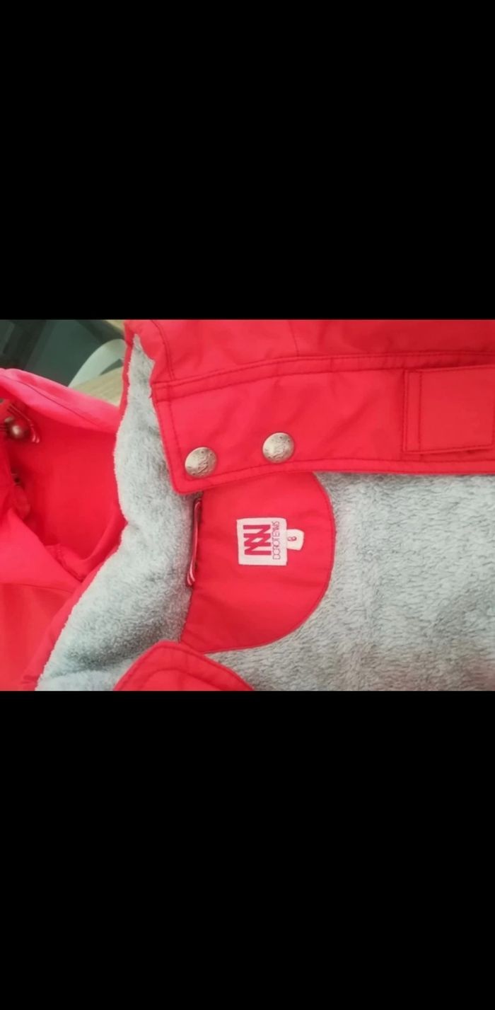 Blouson rouge interieur polaire Fille Dorotennis Taille 8 ans - photo numéro 2