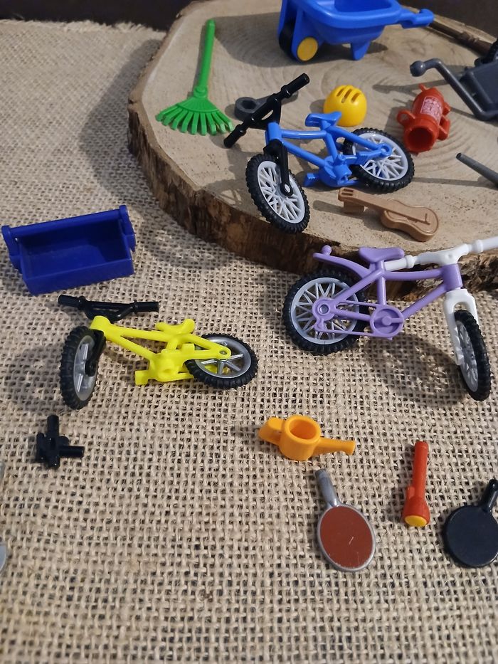 Lot de 23 accessoires pour playmobil vélo brouettes - photo numéro 6