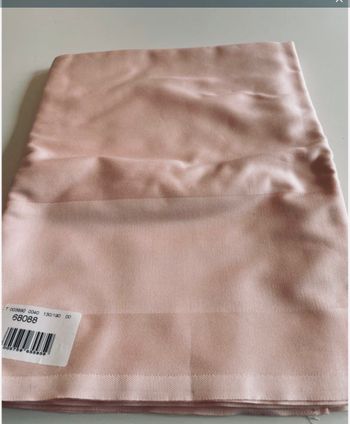 Nappe en coton, tissu damassé rose 130x190 cm Erwin Muller