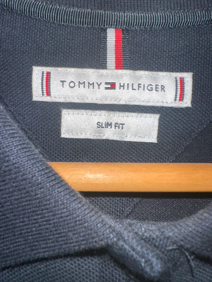Robe polo slim fit bleu marine Tommy Hilfiger - photo numéro 2