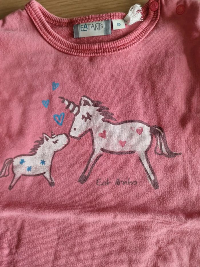 Sweat licorne 2 ans - photo numéro 2