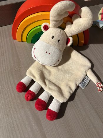 Doudou Plat Renne Beige TAO