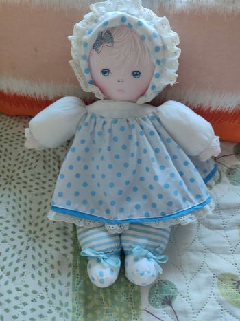 Doudou poupée vintage