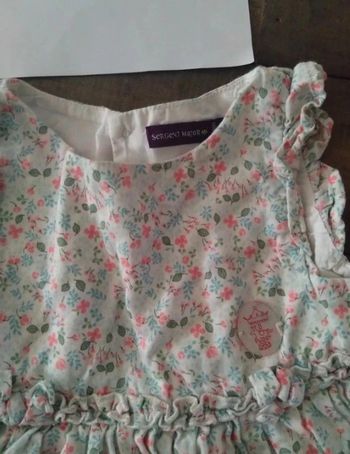 Robe été sergent major bébé fille 12 mois