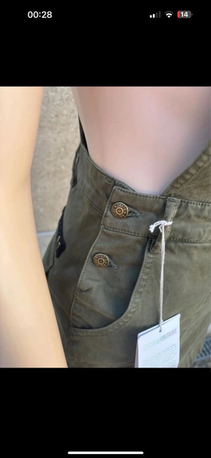 Robe salopette Zadig & Voltaire – Kaki – Taille XS – Neuve avec étiquette - photo numéro 11