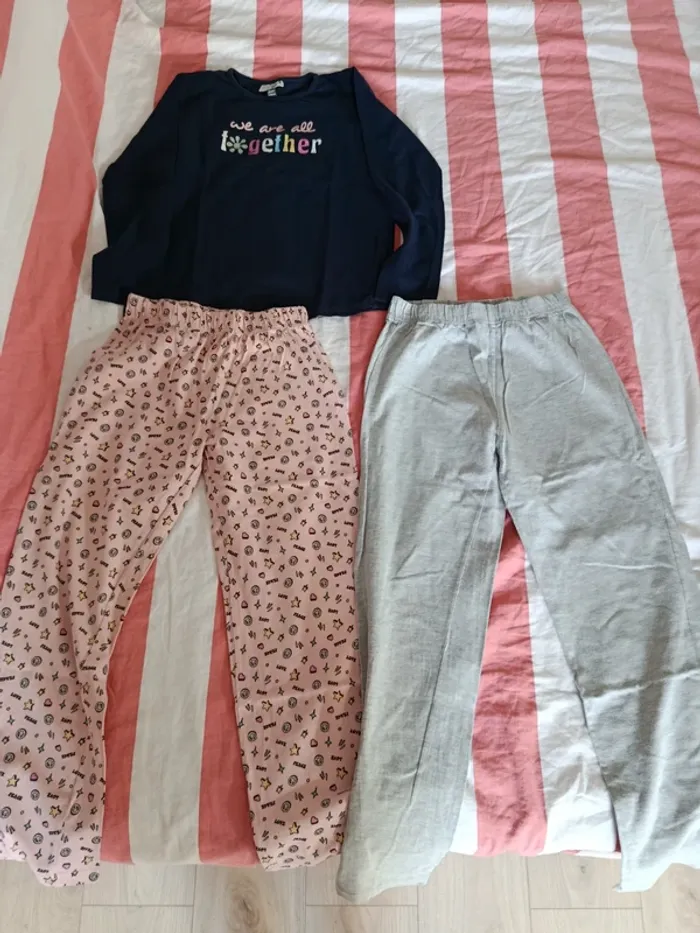 Pyjama manches longues fille taille 10 ans