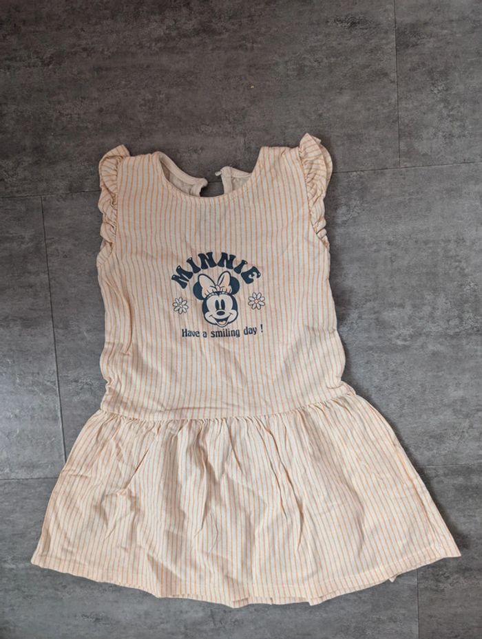 Robe manches courtes fille 3 ans Minnie