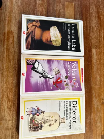 Lot de trois livres classique
