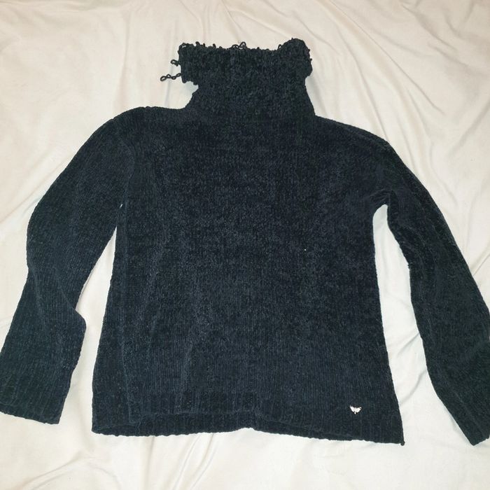 pull noir col roulé, marque LPB woman, taille S/M, en très bon état