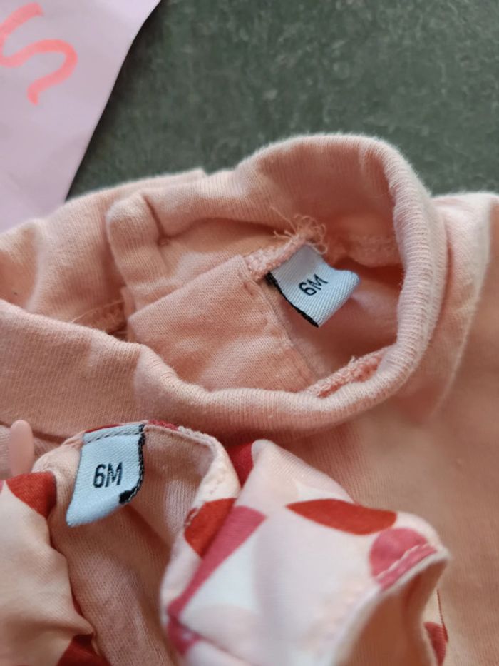 Ensemble robe bouffante saumon 6 mois - photo numéro 5