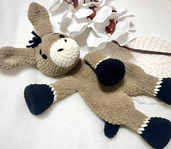 🫏✨ Doudou âne au crochet 🧶🤍