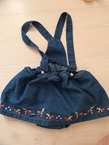 Robe jupe salopette sm 24 mois