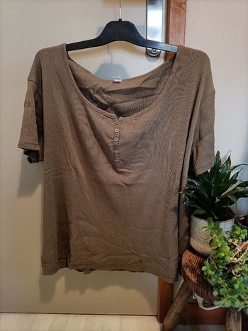 Tshirt uni marron