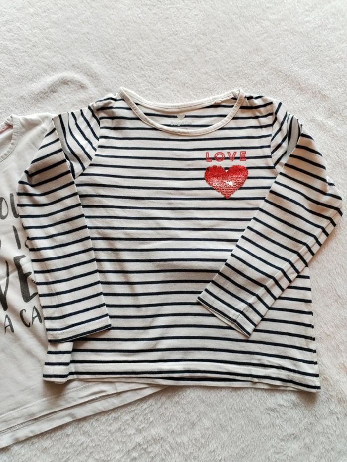 Lot 3 Tshirts manches longues Lupilu 4 ans - photo numéro 3