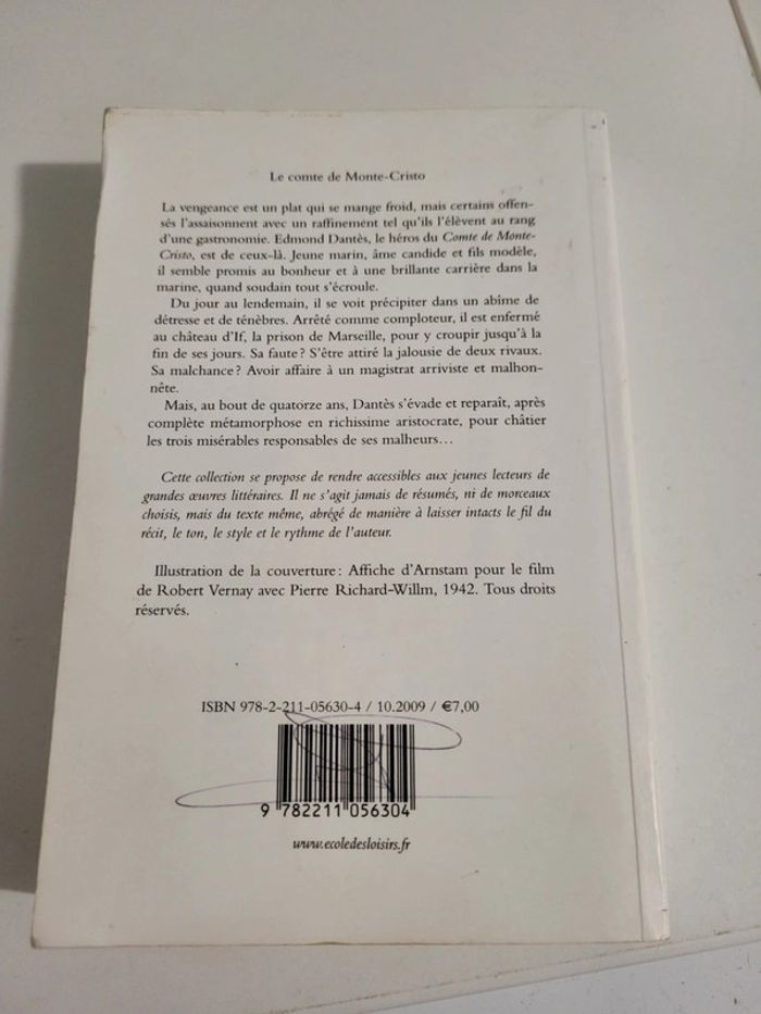 Livre Comte de Monte Cristo - photo numéro 3
