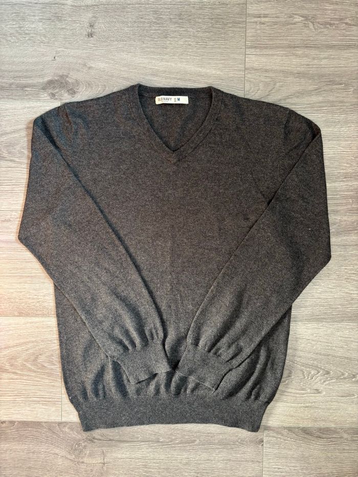 Pull Col V Gris