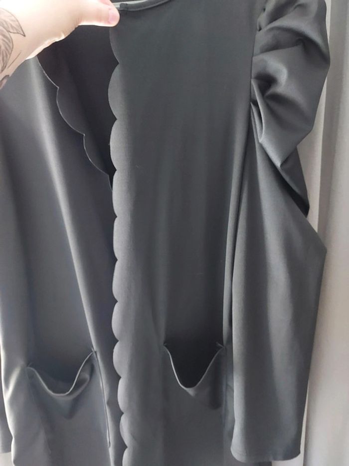 Veste gilet long avec épaulette - photo numéro 2
